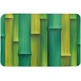 thumbnail image 4 of Tapis de Porte d'Entrée Tapis de Sol pour Décoration Intérieure, Tapis de Couloir en Mousse à Mémoire de Forme Vert Bambou Antidérapant Absorbant Lavable, 18x30 Pouces Tapis de Bienvenue pour Décoration de Chambre Salon, 4 of 6