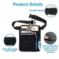 thumbnail image 3 of Server Apron Waist Apron with Pockets Restaurant Waist Money Apron Bag Canvas Apron Bag with Adjustable Belt Buckle Waitress Accessories with Poc, 3 of 4