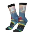 thumbnail image 1 of Fotbe Pond Cute Axolotl Calcetas Largas con Estampado para Hombre y Mujer – Calcetas de Compresión Transpirables y Elásticas, Viajar y Uso Diario Talla 5-11, 1 of 6