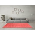 thumbnail image 3 of Ahgly Company Indoor Round Solid Red Modern Area Rugs, 3' Round, 3 of 4