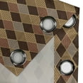 thumbnail image 3 of Ambesonne Earth Tones Grommet Curtain Single Panel, Lozenge Pattern, 50"x60", Brown Yellow, 3 of 5
