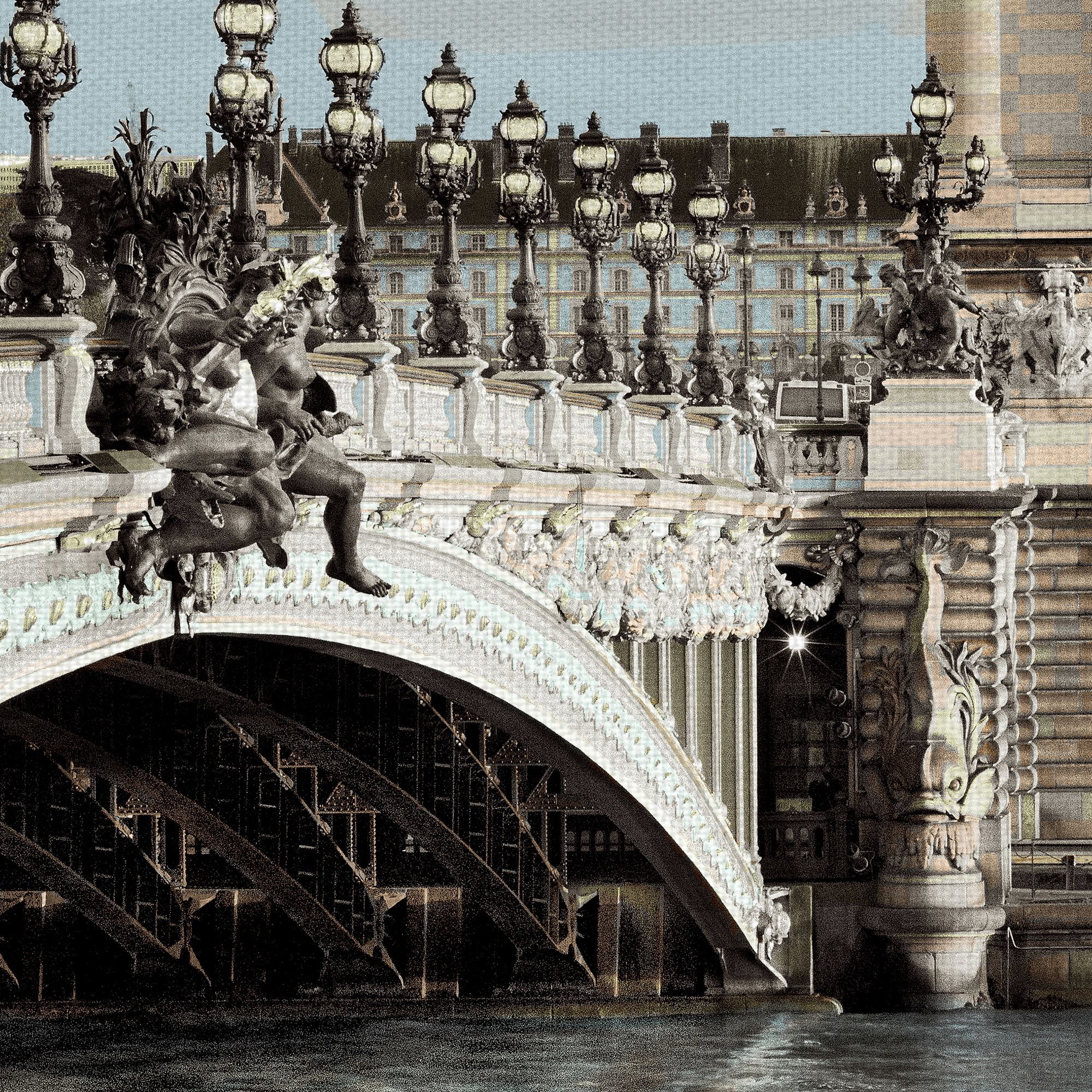 Masterpiece Art Gallery Paris #12 Bridge By Alan Blaustein Canvas Art Print 30" x 30"