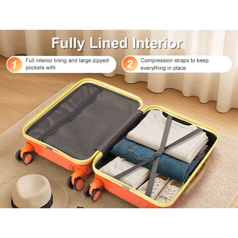 Zimtown 28” Hardside Spinner Luggage with TSA Lock, Lightweight