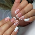 thumbnail image 2 of Square Press On Nail Flower Fake Nail Glues On Nail Artificial Acrylic Nail, 2 of 8