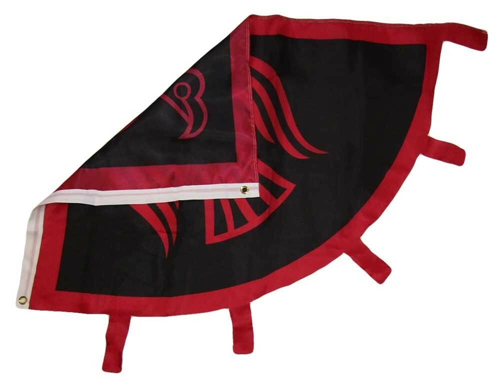 3x4 Viking Raven Red Black 150D Woven Poly Nylon Flag 4x3 Banner
