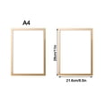 thumbnail image 2 of Document Canvas Painting  Wall Home Decor Photo Display A4 8.5x11inch Poster Certificate Artwork Wall Stick Frame Magnetic Picture Frames Magnetic Photo Frame Magnetic Display Board GOLD-8.5X11INCH, 2 of 8
