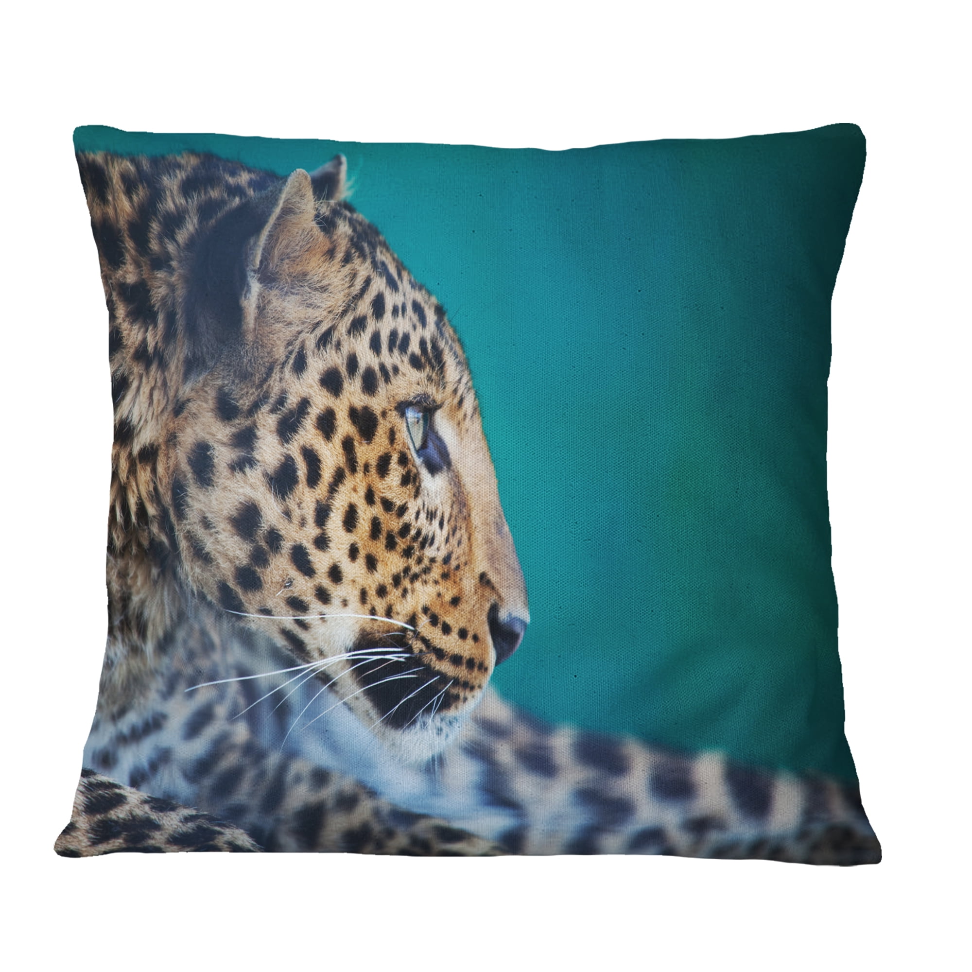Designart 18" x 18" White Polyester Throw Pillow