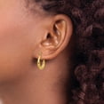 thumbnail image 4 of 14K Yellow Gold Dolphin Hoop Earrings (10 X 3) Made In Indonesia s814, 4 of 6