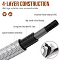 thumbnail image 6 of Alloxity 7FT Quick Connect Propane Hose for RV to Grill, Propane Hose Adapter with 1/4" Shutoff Valve and 1/4" Male Full Flow, Stainless RV Hose with Elbow Adapter for 17" and 22" Blackstone Griddles, 6 of 8