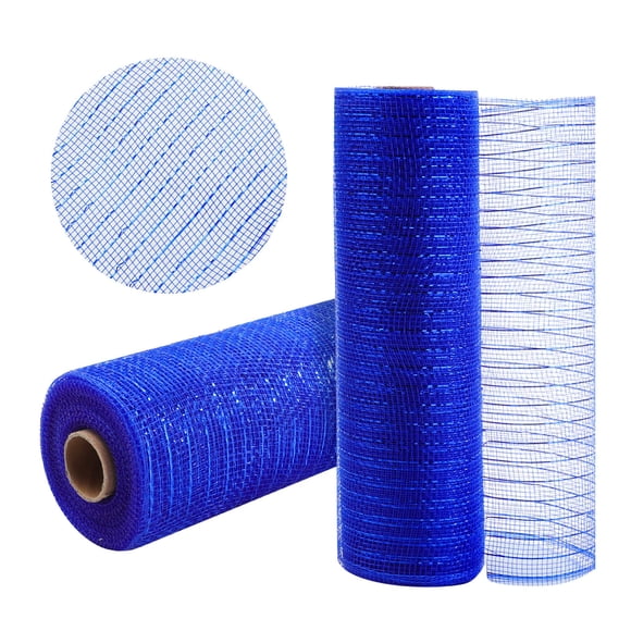 Cinta decorativa Gouzaak, color azul real, 25 cm x 9 m, 2 rollos