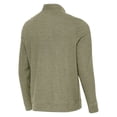 thumbnail image 3 of Men's Antigua Heather Olive Wyoming Cowboys Subtle Quarter-Zip Top, 3 of 3