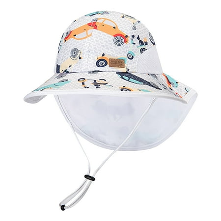

Childrens Hat Adjustable Chin Strap Spring Cute Cartoon Outdoor Cap Hats Beige