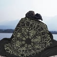 thumbnail image 6 of XMXT Flannel Throw Blanket for Couch, Scandinavian Circle Runes Bed Sofa Decor Blankets for Home Bedroom, 40 x 30 inches, 6 of 9