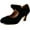 Black, variant on LIURUIJIA Women's Casual & Dress Shoes Faux Velvet Kitten Heel Pumps, Black, Size 6.5