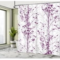 thumbnail image 4 of Ambesonne Modern Shower Curtain, Trees of Forest Illustration, 69"Wx75"L, Purple Pearl, 4 of 4