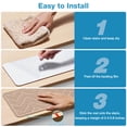 thumbnail image 5 of PEISAINOX Stair Treads for Wooden Steps, Soft Braid Weave, Noise Reduction, Skidproof, 8"x30", 15 Pack, Straw, 5 of 8