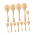 thumbnail image 2 of Maracas de madera sin terminar, maracas en blanco para niños y adultos, instrumento musical de arena 12 piezas, 2 of 9