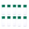 thumbnail image 1 of EeaseMX 10 botellas de plástico para condimentos, especias, pimenteros, saleros, vinagreras para barbacoa y cocina, color verde., 1 of 7