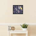 thumbnail image 3 of PinPix 15x13 Custom Cork Bulletin Board Vintage Japanese Floral Navy Poster Board Has a Fabric Style Canvas Finish, Framed in Vintage Japanese Floral Navy, by ArtToFrames (PinPix-1542), 3 of 5