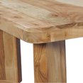 thumbnail image 4 of Cascade 32 Inch Coffee Table- Handcrafted Acacia- Square Top- Wide Panel Legs, 4 of 6