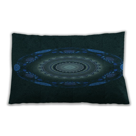 Ahgly Company Outdoor Rectangular Contemporary Lumbar Throw Pillow, 13 inch by 19 inch