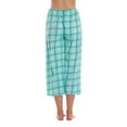 thumbnail image 3 of Just Love 100% Cotton Women's Capri Pajama Pants Sleepwear - Comfortable and Stylish (Blue Plaid, Small), 3 of 3