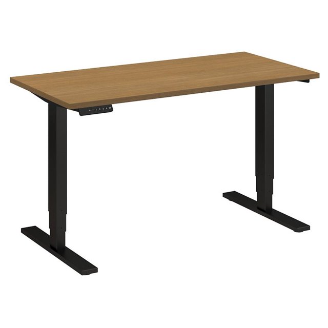 Move 80 Series 48W x 24D Bureau Réglable en Cerisier Moderne - Bois d'Ingénierie