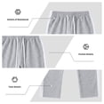 thumbnail image 6 of Baggy Sweatpants Men No Cuff Wide Leg Drawstring Relaxed Fit Bigand Tall Straight Open Hem Trackpants, 6 of 9