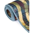 thumbnail image 5 of Unique Loom Outdoor Modern Collection Area Rug - Wavy (2' x 3' 11" Runner Multi/Beige), 5 of 11