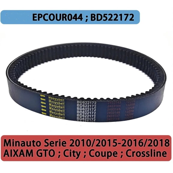 Drive Belt 844x31 for Codlice EPCOUR044 BD522172 Minauto Serie AIXAM GTO