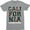 Athletic Heather, variant on California Republic State Summer West Side Cali Men's Black T-Shirt
