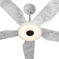 thumbnail image 3 of CARRO Stellan 52-inch Indoor/Outdoor Smart Ceiling Fan, Dimmable LED Light Kit & Remote, Works with Alexa/Google Home/Siri White/Marble, 3 of 5
