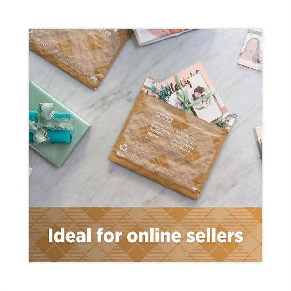 3m CR51 Curbside Recyclable Padded Mailer, #5, Self-adhsve Closure, Interior Dimensions: 10.8ae X 14.8ae, Natural Kraft, 100/carton