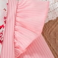 thumbnail image 4 of Kiijoy Girls Hearts Print Long Sleeve Dress Casual Ruffle A Line Midi Dress, Sizes 2-8, 4 of 7
