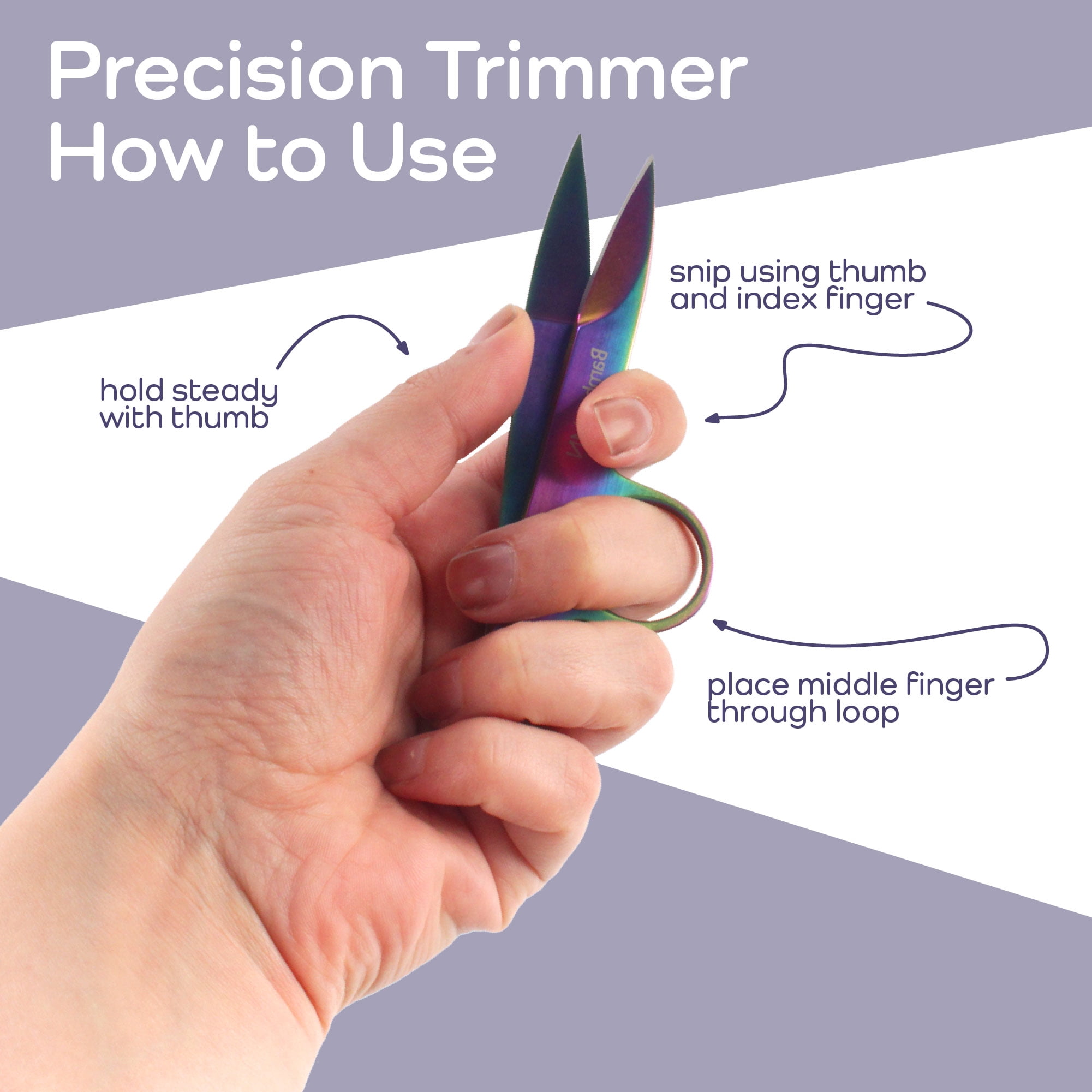 JubileeYarn Professional Multi-Purpose Titanium Precision Trimmer - Rainbow - 30 Pairs