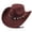 A004, variant on Cowboy Hat Men Western Wide Brim Cowgirl Hats for Women Classic Felt Fedora Panama Rancher Hat