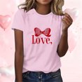 thumbnail image 2 of RXMEKW Chemises à Manches Courtes pour Femmes, T-Shirts Décontractés Imprimés à Col Rond pour Femmes, 2 of 8
