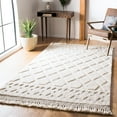 thumbnail image 2 of SAFAVIEH Casablanca Rordan Geometric Shag Area Rug, Ivory, 3' x 5', 2 of 7