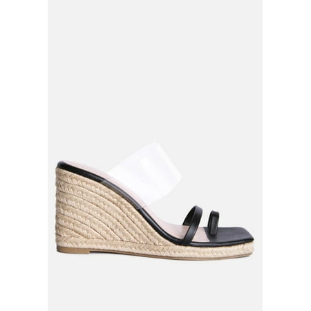 

Clear Path Toe Ring Espadrilles Wedge Sandals