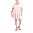 thumbnail image 3 of BCBG Paris Women's Knit Eyelet Sleeve Dress, 3 of 9