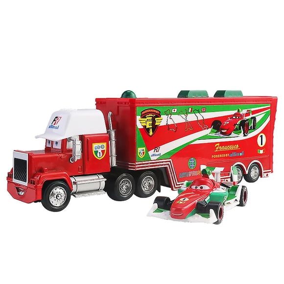 Cars Movie Mcqueen The King Chick Hicks Mack Truck Uncle Truck Sports Car Toys Set Kids Gifts
