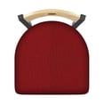 thumbnail image 2 of 830 Voltaire 25" Swivel Counter Stool with Pewter Finish, Natural Back and Graph Ruby Seat, 2 of 3