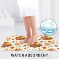 thumbnail image 6 of Bathroom Rugs Sets 3 Piece - Thanksgiving With Turkey Absorbent Non Slip Bath Mats, U-Shape Toilet Lid Cover, Contour Mat, Soft Washable Shower Mats Bath Rug Mat for Bathroom Tub Toilet, 6 of 7