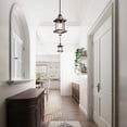 thumbnail image 6 of LNC Single Pendant Light with Glass Farmhouse Style in Wood Grain Finished for Hallway, 6 of 12