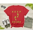 thumbnail image 6 of Cool Keep Going Motivational Quote Meme Walking Footprints T-Shirt Motivation Gift for Men Women Kids Boys Girls Footprint Steps Tshirt, 6 of 7
