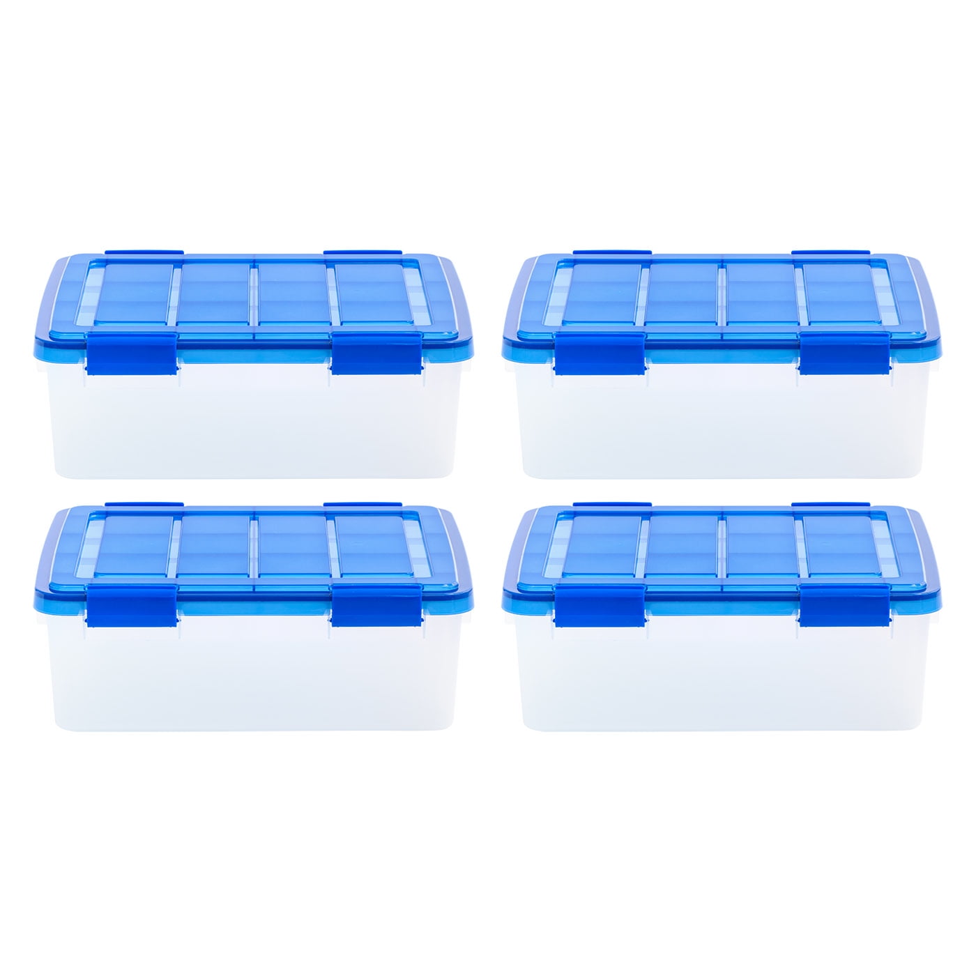 Plain Square Blue Small Plastic Container Box, Air Tight, Capacity