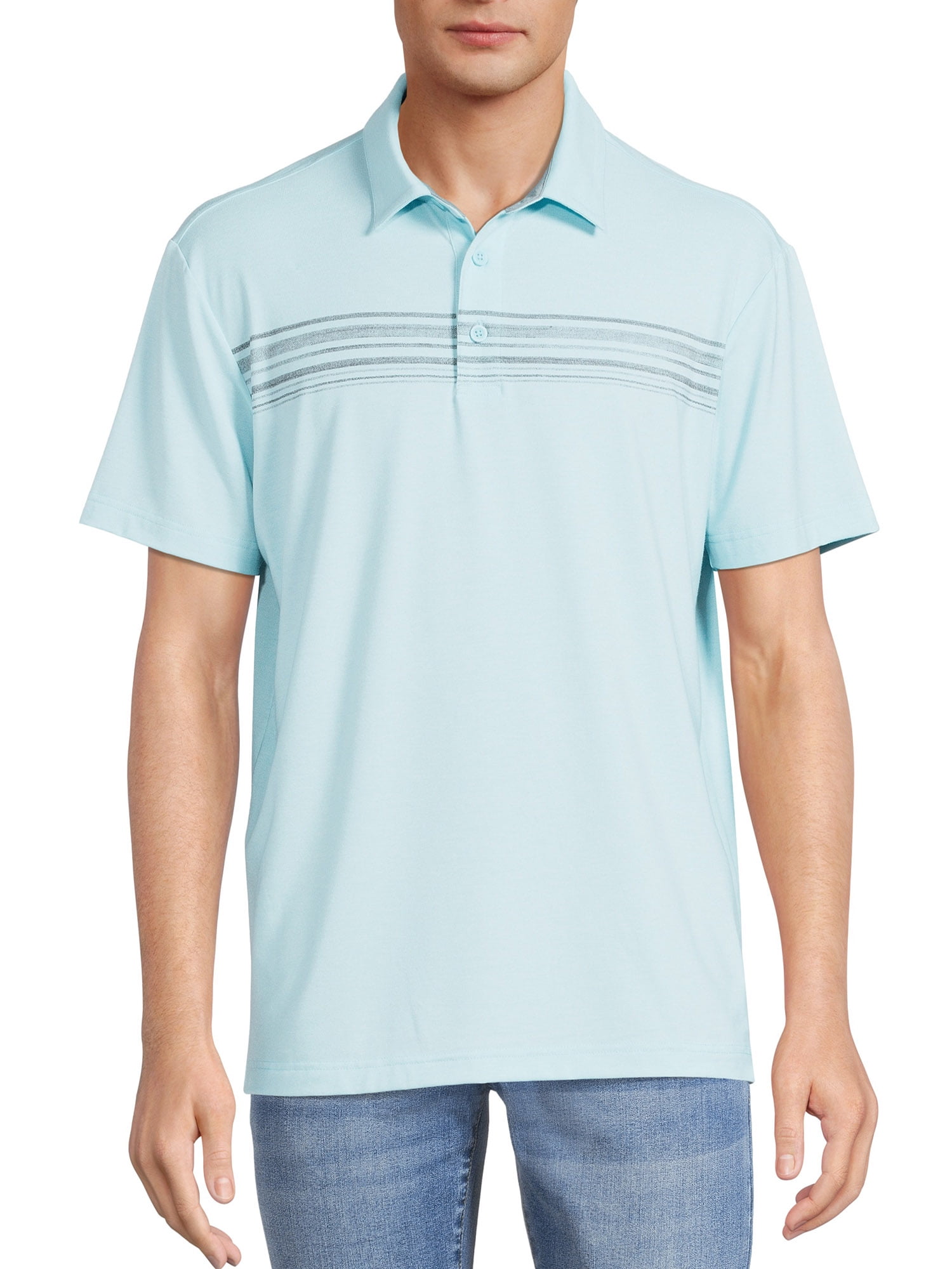 George Men's Textured Jersey Polo Shirt
