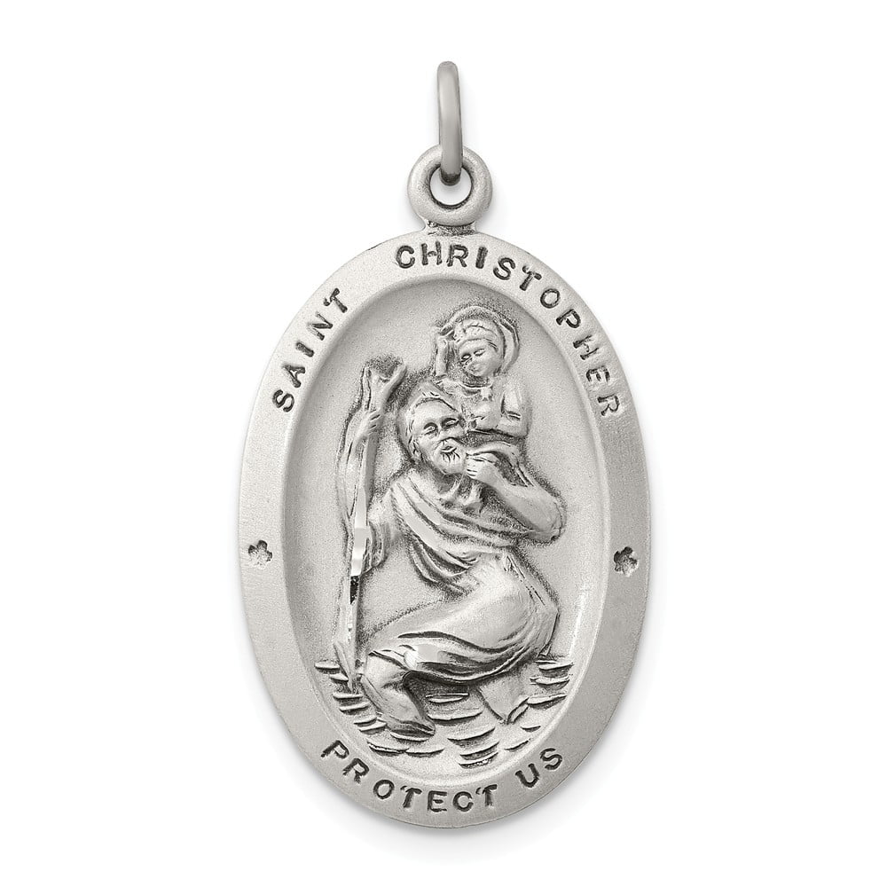 Gianna Pendant with 18 Stainless Steel Lite Curb Chain Bright Dog Inspiration Sterling Silver St