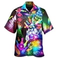 thumbnail image 5 of Blusa de manga corta de verano para playa, con estampado 3D, colorida, con botones de bolos, para hombre, camisa hawaiana, camisas de solapa de alta calidad para uso profesional, 5 of 5