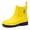 Yellow, variant on Sogetch Womens Short Rain Boots Waterproof Ankle Chelsea Boots Slip-Resistant Garden Shoes
